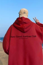 ！秋季重磅宽松大码港风aury英文印花连帽卫衣LW110-特p35，男装卫衣，星座508（原C305）
