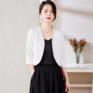 小个子短款披肩女外套2025春秋新款开衫百搭长袖坎肩旗袍裙子外搭图片