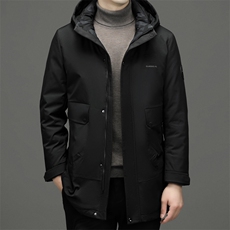 BNA2198钱塘2020-2中年男士冬季厚款百搭商务休闲有帽羽绒服P255，男装羽绒服，钱塘207-2