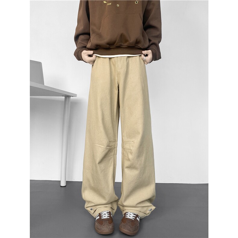 抖音品质春季新款美式高街弯刀宽松休闲裤B315-K25618-P65控88,男装休闲裤,电商B315