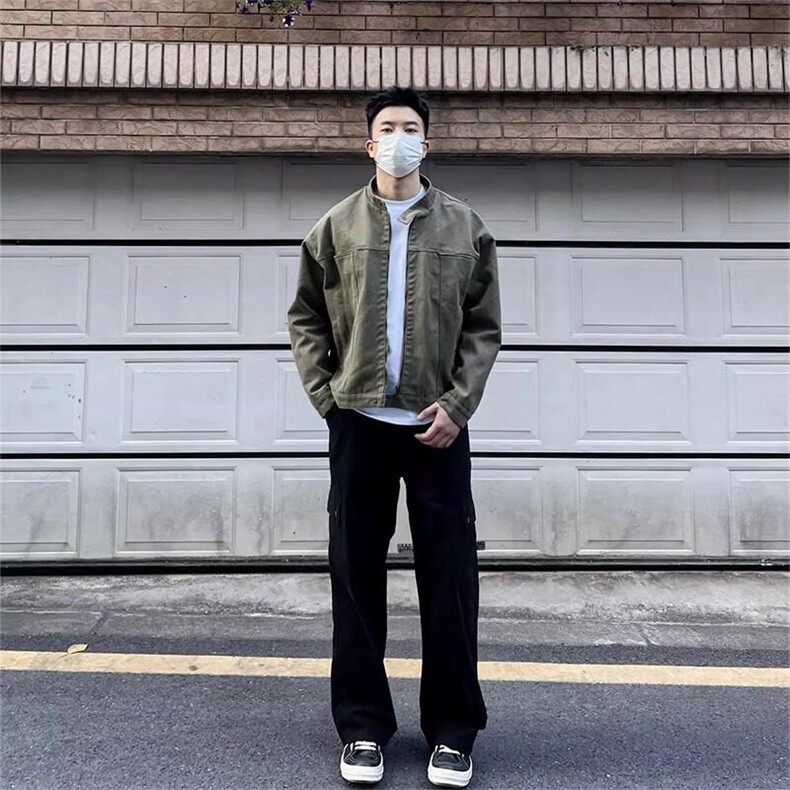 W404-P75男春季高街潮牌宽松百搭夹克潮,男装夹克,星座911-1