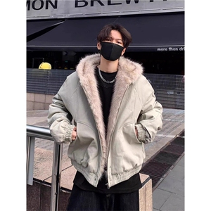 现货~自制高品质 毛领座山雕棉服加厚保暖棉衣 MF002 P90图片