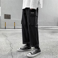 A112-P48 机能工装裤男士大码宽松直筒休闲裤男图片