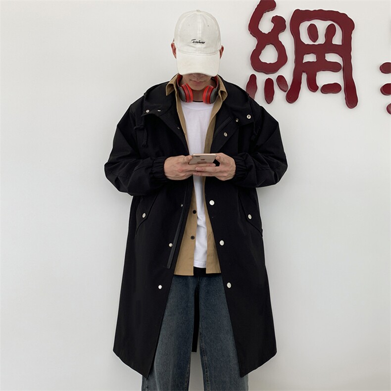 5W件长年冲锋风衣男中长款大衣男F174薄P90加棉P100特价外景D,男装风衣,星座401