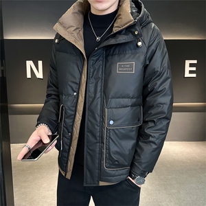 大货冬季羽绒服男连帽加厚保暖防寒服C317-Y8328-P195图片