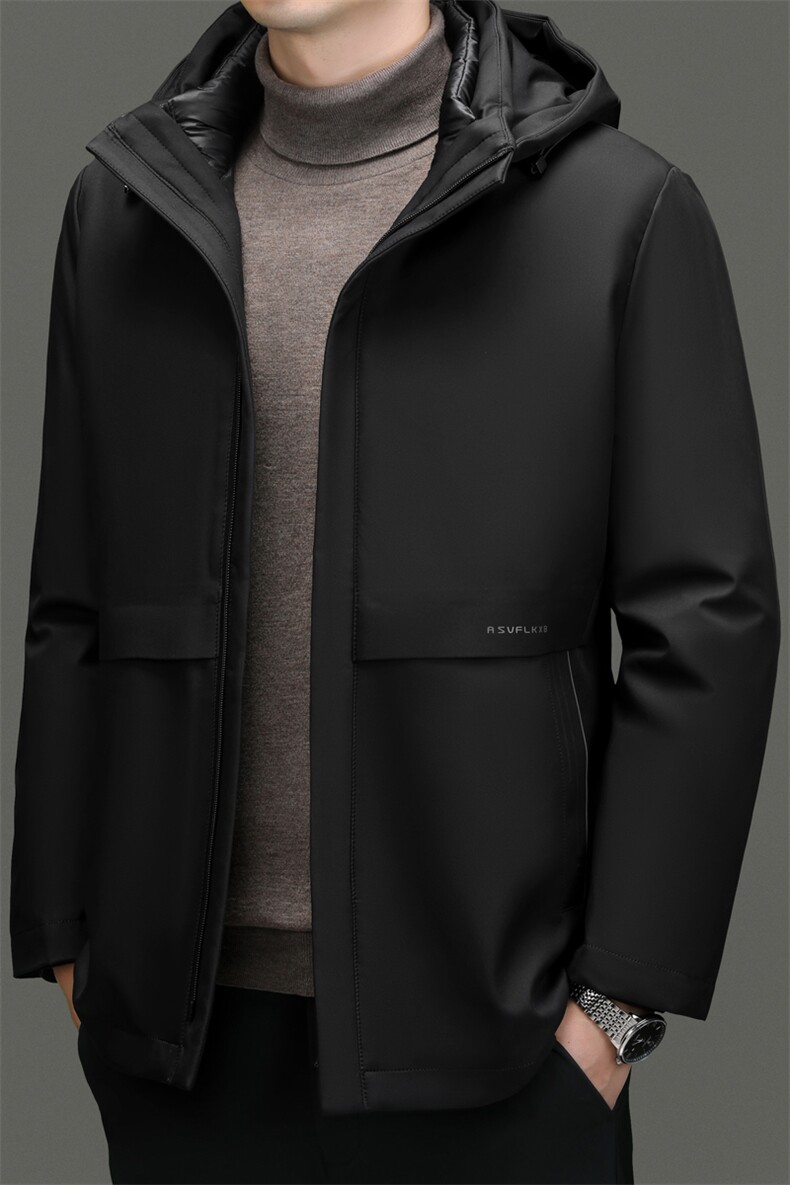 CR29908鹅绒90绒子含量内胆可脱卸精品男设计羽绒服商务高端,男装羽绒服,钱塘207-2