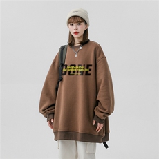 中性风23新款秋季时尚百搭宽松字母印花情侣卫衣W1030P30控48，男装卫衣，A247A