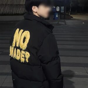 高街植绒刺绣羽绒棉服外套男冬季情侣加厚保暖面包服 MC103图片