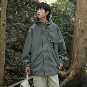 新款连帽冲锋衣夹克男山系户外潮流宽松休闲外套JK2302-P68图片