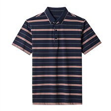 夏季新款男士翻领短袖t恤中年有领男装上衣服休闲POLO衫，男装T恤，电商B212（原钱塘6029）