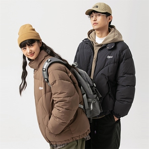 2026冬季新款男装日系潮牌纯色宽松休闲棉服加厚外套MY372-F139图片
