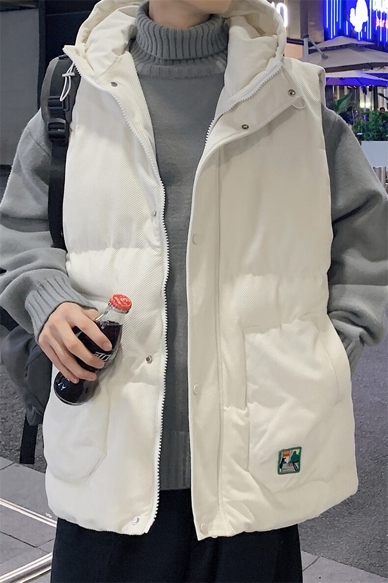 冬款加棉加厚连帽棉服时尚马甲背心棉衣外套男士8130-P95控价118,男装背心/马甲,电商A441-1