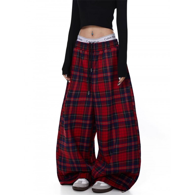 221-5/K2328/P48网图韩版潮流百搭坠感阔腿拖地休闲裤，男装休闲裤，星座221-5