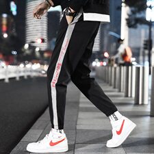 2021新款春秋韩版潮流运动男士休闲长裤束脚潮牌九分裤，男装休闲裤，电商B226-2（原B217-2）