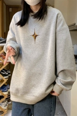 中性风！抖音直播高品质重磅卫衣男圆领卫衣女XW400-P45，男装卫衣，电商B371