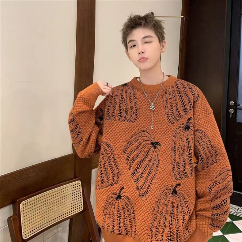 网图片秋冬毛衣男针织衫秋冬季百搭潮流套头外套男士MZ593-P68,男装针织衫/毛衣,星座412