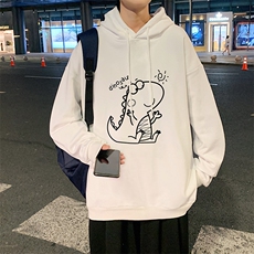 WY2172-P35加绒款-P40纯棉连帽卫衣男大码运动帽衫宽松薄外套男，男装卫衣，电商A040
