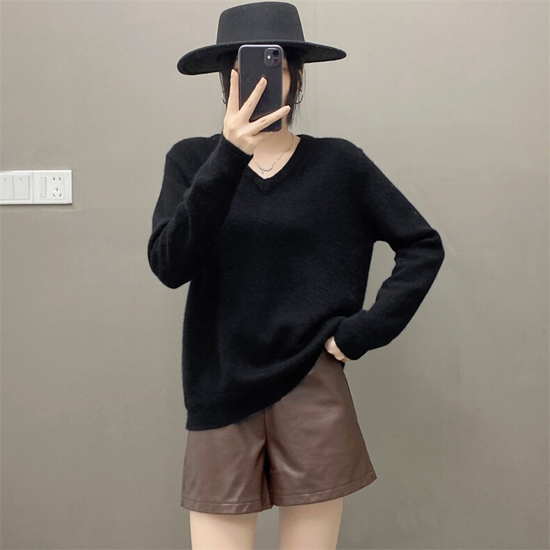2024新款新款时尚春秋经典百搭打底衫羊毛衫，女装羊绒衫，织绒羊