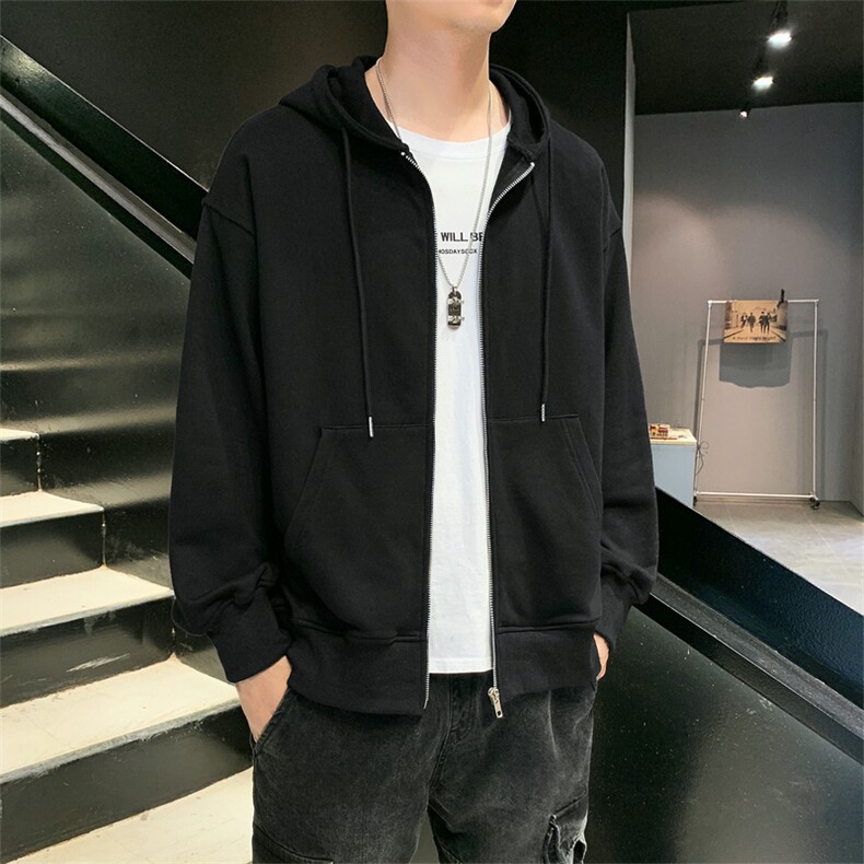 卫衣男士2021春秋季连帽春秋开衫运动外套潮牌ins休闲DF50T,男装卫衣,电商A102