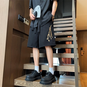 量大优 供视频 冰丝风刺绣短裤 DK18 m-5XL 特P25图片