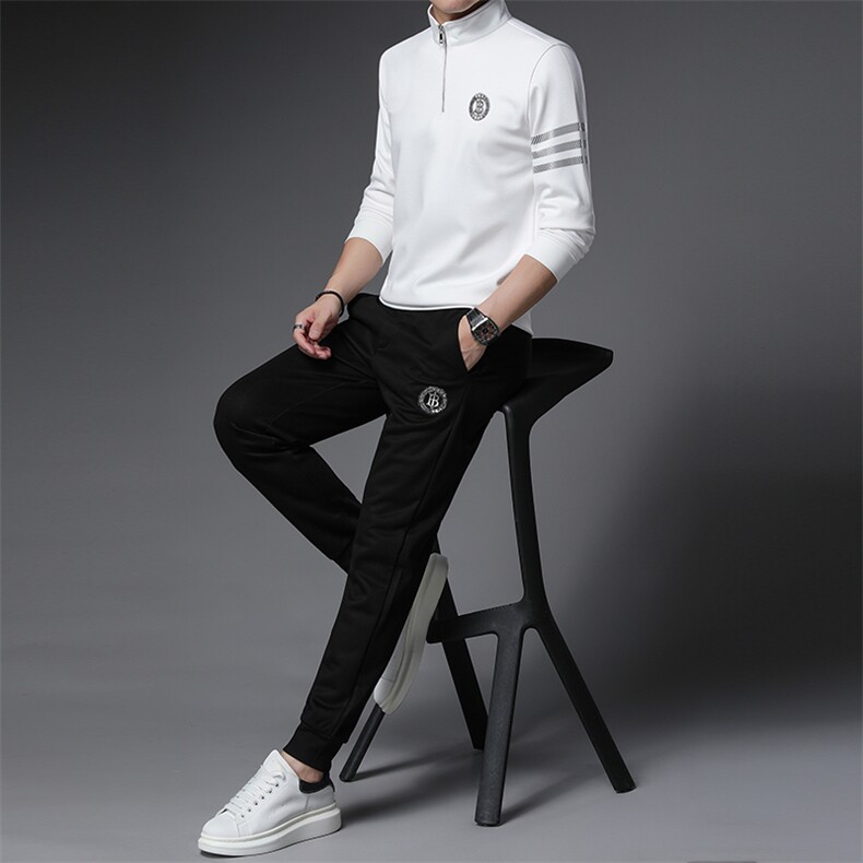 SA9853-2钱塘2020-2中年男士商务休闲简约百搭冬季厚款卫衣P147,男装休闲套装,钱塘207-2