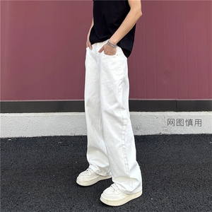 网图大加厚直筒宽松全棉水洗美拉德牛仔裤休闲裤K10231-特P35图片