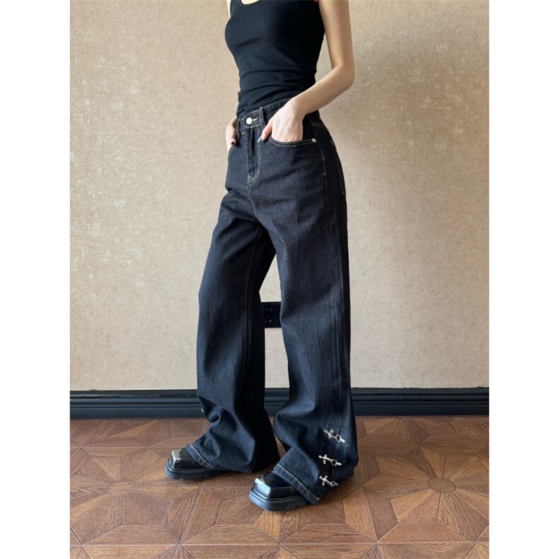 重工手工钉珠百搭个性休闲街头裤子直筒牛仔裤NN021，男装牛仔裤，星座516A