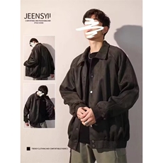 1506-1/GH040/P60麂皮绒夹克男士春秋季复古潮牌宽松休闲，男装夹克，星座1506A