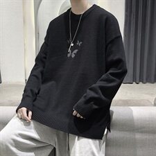 2021秋冬港风毛衣男生宽松潮男毛线衣针织衫229M11P65，男装针织衫/毛衣，星座229