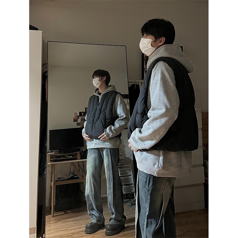 【有货】解构短款棉衣外穿马甲背心棉服外套MY52特P74,男装背心/马甲,星座908-1