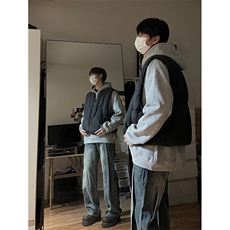 【有货】解构短款棉衣外穿马甲背心棉服外套MY52特P74，男装背心/马甲，星座908-1