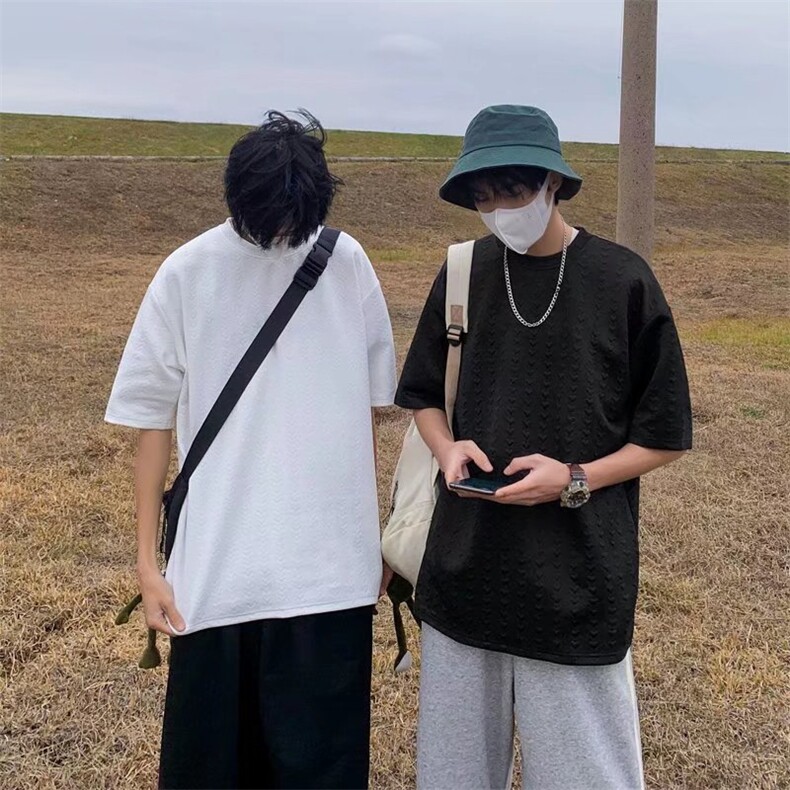 男圆领T恤宽松短袖TH02P26图片