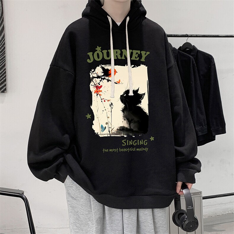 连帽卫衣男大码胖子帽衫大号运动服WY2433-P35,男装卫衣,电商A040