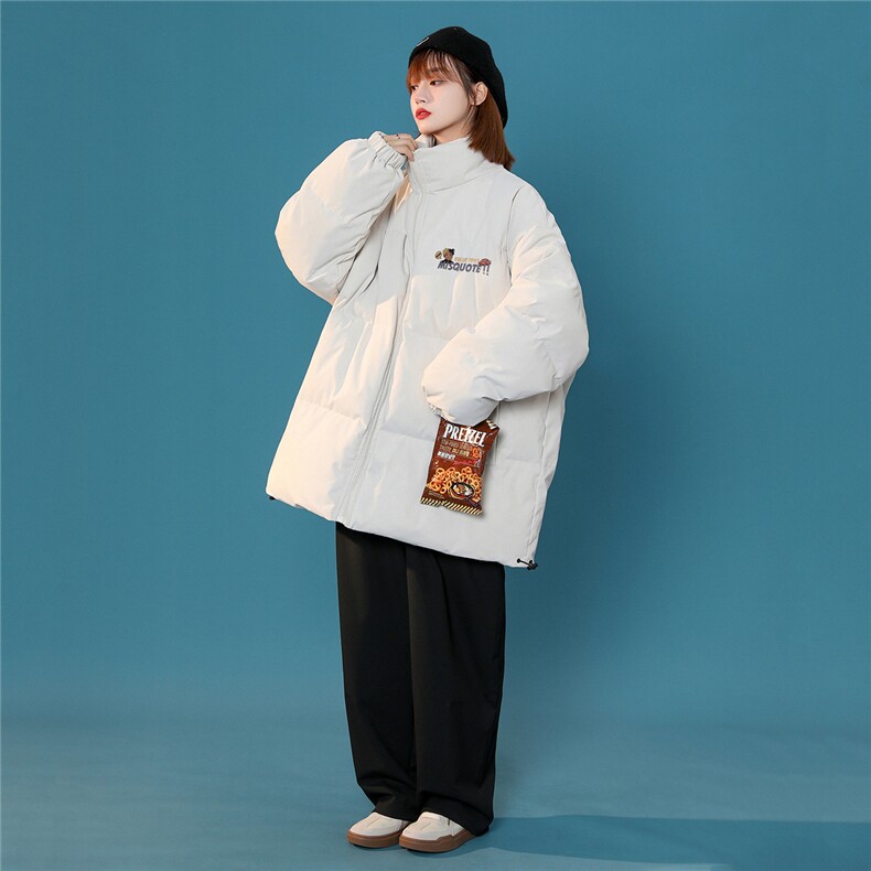 中性22冬季新款时尚潮流印花立领保暖棉衣MY7023P85控118,男装棉衣,A247A