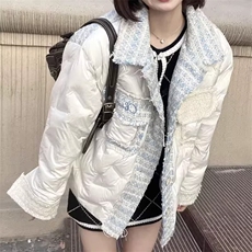 早麦稻潮牌小香风拼接棉服小众冬季加厚面包服外套潮TT367P108，男装棉衣，星座1013-5