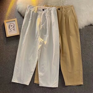 男新款工装裤潮流青春流行休闲裤纯色A719P38图片