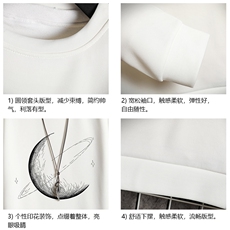 T4246简约帅气百搭长袖t恤男大码胖子卫衣网格，男装卫衣，电商A040A