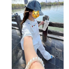 小青年妮家纯棉短袖体ti桖男街头嘻哈妮力官方重磅衣服白t恤上衣，男装T恤，星座1210-1