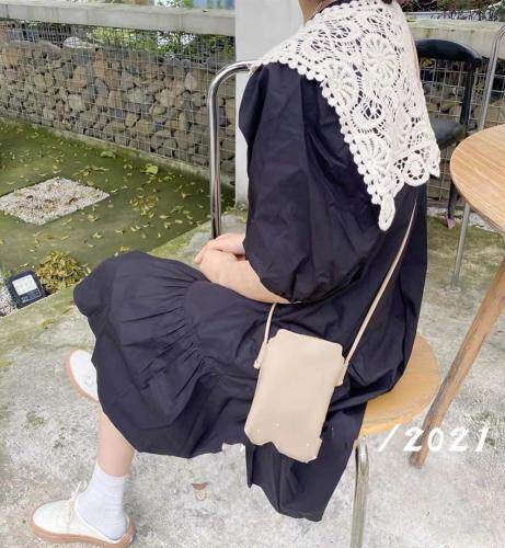 【现货】夏季新款披肩水洗棉连衣裙，女装连衣裙，名依人