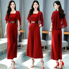 夏季新款高腰显瘦阔腿裤女宽松休闲裤百搭时尚气质长裤，女装休闲裤，时尚俏佳人