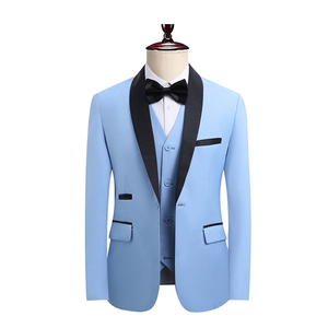 JS8606-X-D-KJP115跨境单西修身婚礼西服青果领青年正装结婚西装