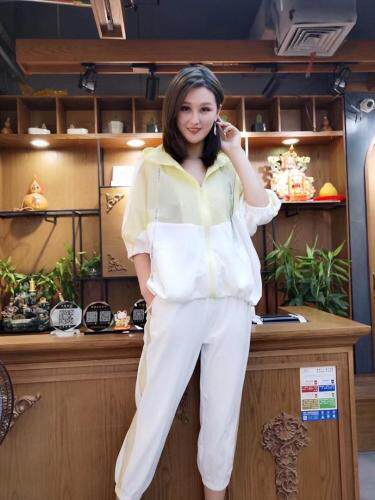 防晒服外套和套装，女装职业装，水恋百合