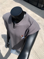 XZ809A/BSS03/特P24/控48肌理感腊肠狗绣花背心T恤，男装背心/马甲，星座809A(原222-1)