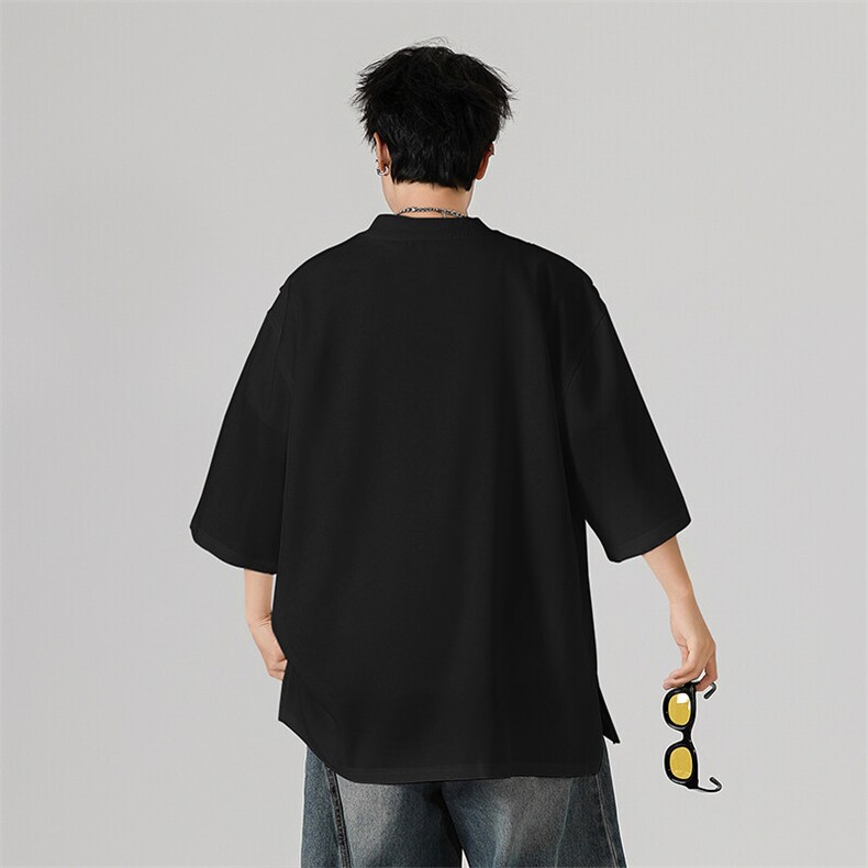 现货主推潮牌设计感半袖T恤男宽松休闲个性圆领短袖-AT2427-P48,男装T恤,电商A351