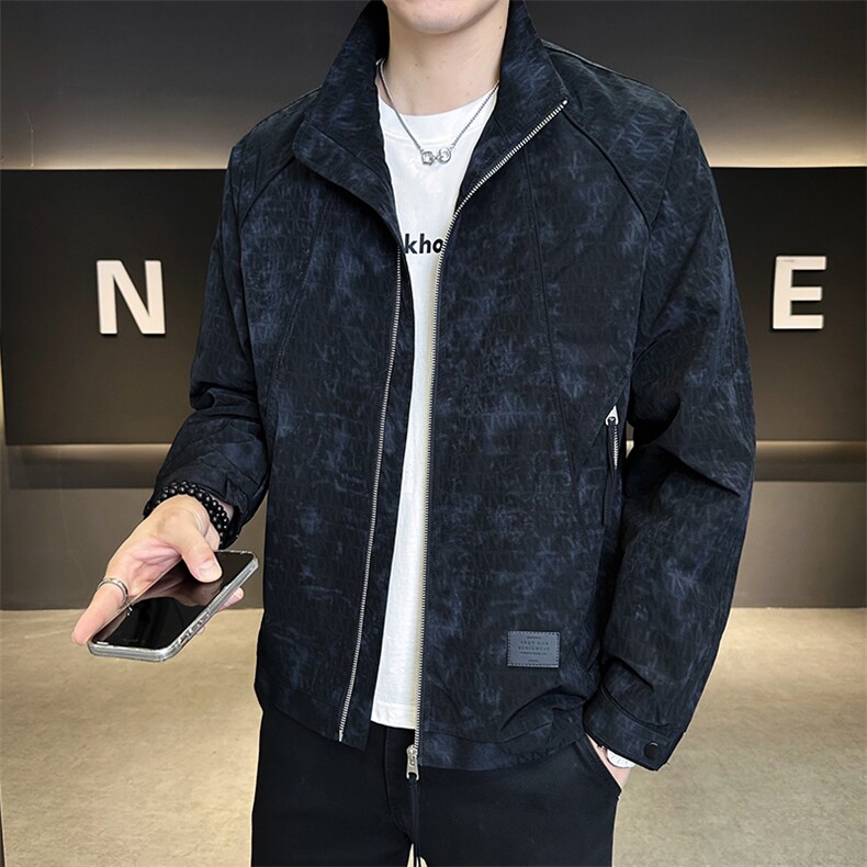 2025新款秋季夹克外套男潮流休闲百搭C317-J7705-P125,男装夹克,电商C317