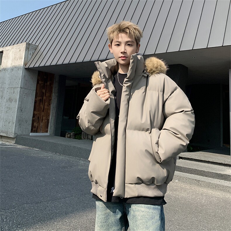 24年新款高级感品质短款皮棉衣立领加厚棉服外套M6710-PP88,男装棉衣,星座307A