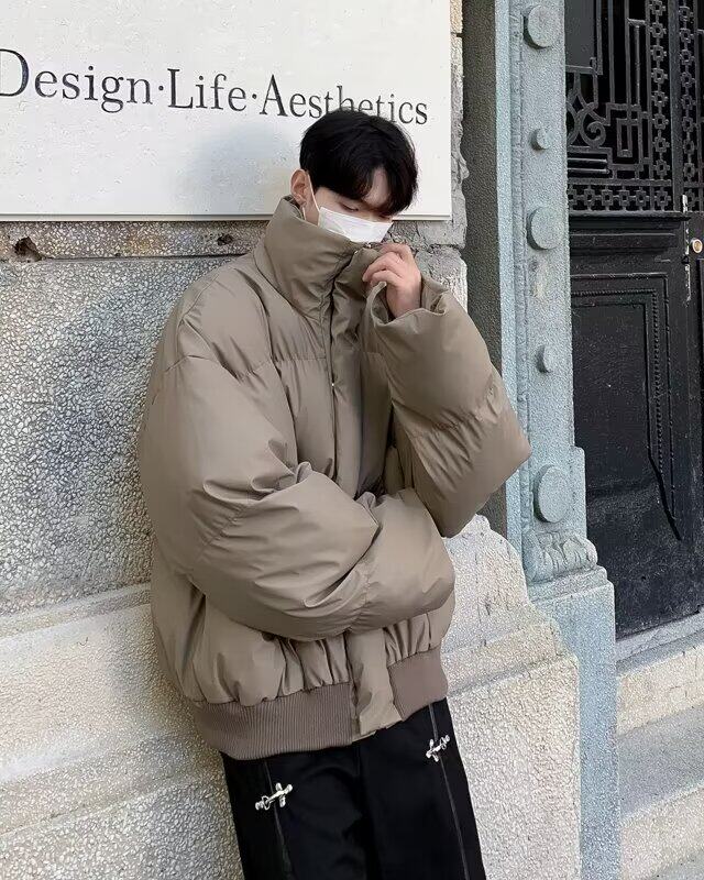 DY134-P88短款PU皮棉服男款冬季加厚面包服外套高级感袄子棉衣,男装棉衣,星座603-2