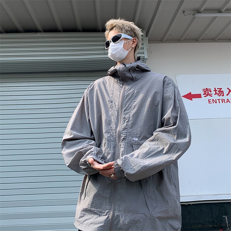 夏季连帽防晒衣外套男冰丝户外透气防紫外线皮肤衣1008-92557-p45,男装防晒衣,星座1008