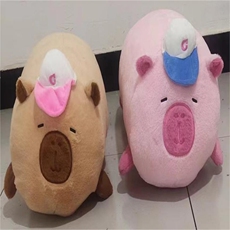 乐雯毛绒玩具 羊皮巴拉抱枕