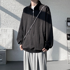 卫衣男春季新款港风宽松提花大码长袖T套头上衣WY9975-特P42，男装T恤，星座214-3